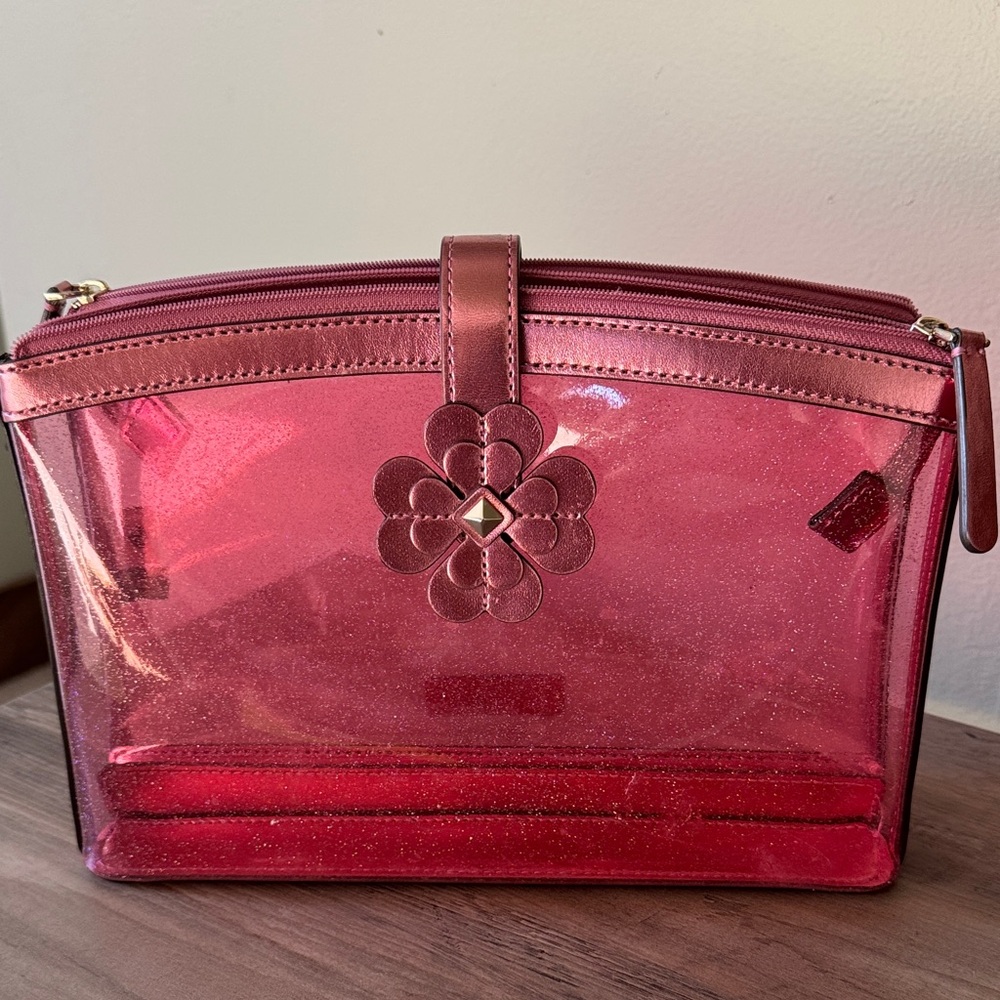 Pink glitter travel case